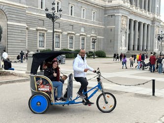 Madrid highlights private guided tour by rickshaw